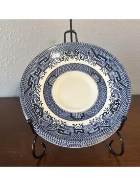Set of 4 Blue and White Churchill Saucers 5.5 Inches ****SALE****